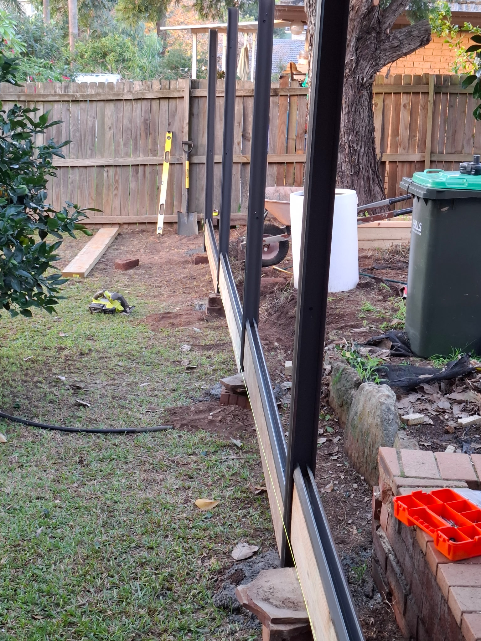 Fence post installation